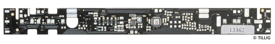 Tillig 08904 - TT LED-Innenbeleuchtung analog / digital Bausatz für Reisezugwagen B4i-30